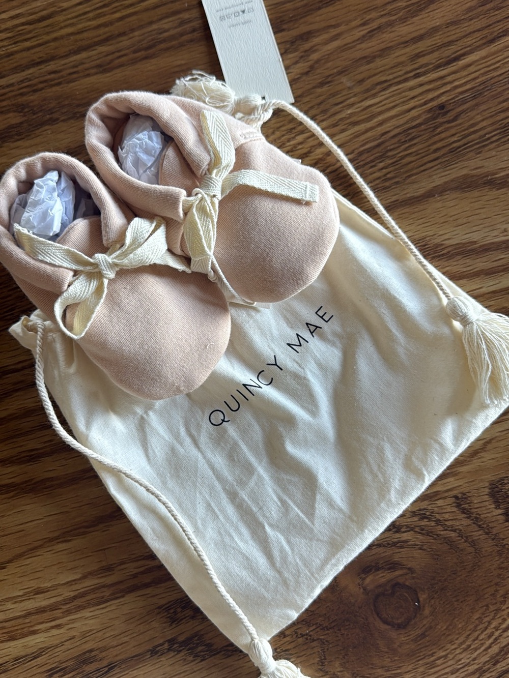quincy mae booties 6-12months